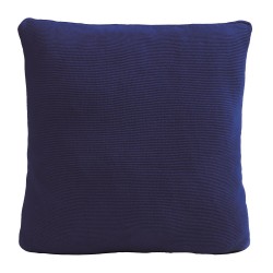 Coussin 50x50cm 100% coton tricoté Royal Blue - Chic Mic