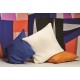 Knitted cotton pillow Royal Blue - Chic Mic