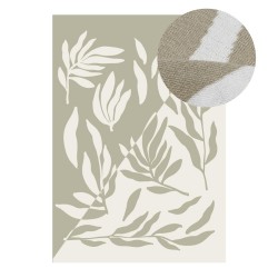 Couverture en coton tricoté 140x200 cm Desert Leaves - Chic Mic