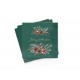 20 Serviettes 100% Bambou 33x33 cm Christmas Bouquet - Chic Mic