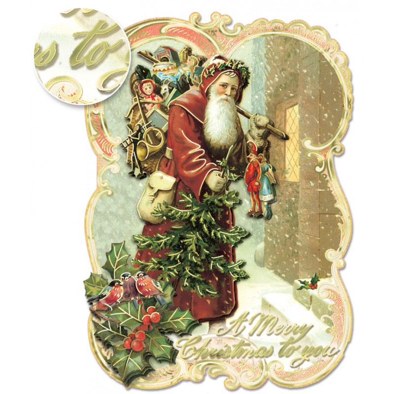 Dimensional Gift Cards Christmas Royal Garden