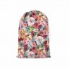 Sac hotte ou de rangement en coton XXL - Floral rose
