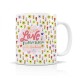 Mug ceramic 350ml - Retro love (flower power)