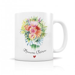 Mug céramique 350ml - Maman chérie (bouquet)