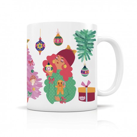 Mug céramique 350ml - Queen of Noël