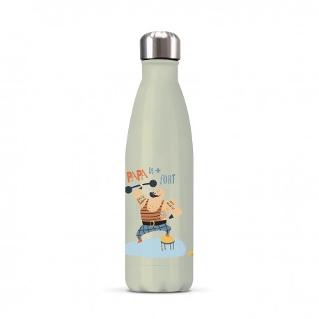 Gourde isotherme 500ml - Papa le plus fort