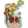 Carte double grand modèle 3D et enveloppe - Mr & Mss Frog