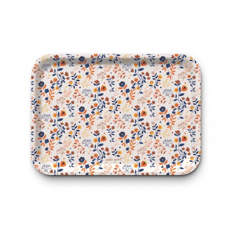 Tray recycled kraft (42x30 cm) - Liberty Branches