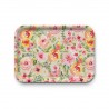 Plateau rectangulaire kraft (42x30 cm) - Spring floral