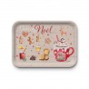Plateau rectangulaire kraft (mat 42x30 cm) - Délices de Noël