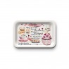Tray recycled kraft (28x18 cm) - Recettes cupcakes