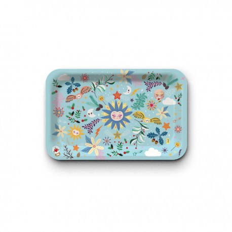 Tray recycled kraft (28x18 cm) - Soleil d'hiver