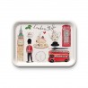 Plateau rectangulaire kraft (42x30 cm) - London style