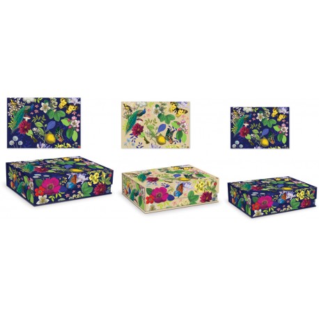 Rectangular box set 3 - Vintage Floral