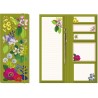 Carnet blocs notes, autocollants & stylo - Vintage Floral