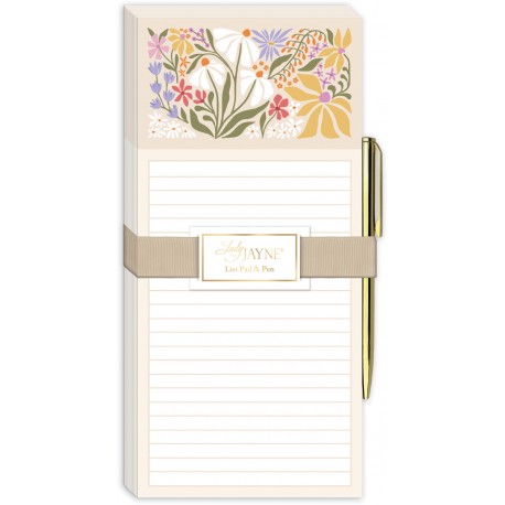 List pad with pen (Wildflowers) -Flower Market