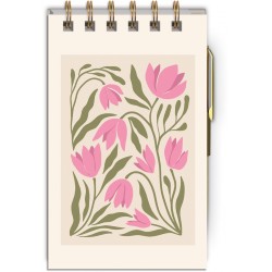 Bloc notes à spirales & stylo - Flower Market (Tulip)