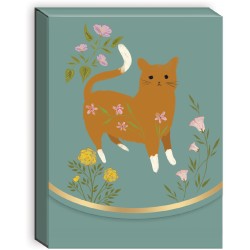 Pocket carnet de notes aimanté - Brown cat