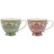 Coffret 2 tasses en porcelaine - Mix Hyacinth