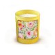 Bougie parfumée 220gr en verre jaune-  Spring floral