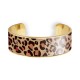 Brass bracelet 20mm - Leopard