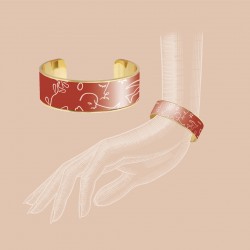 Bracelet manchette 20mm - Amour