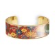 Brass bracelet 20mm - Fleurs des champs
