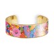 Brass bracelet 20mm - Forêt florale
