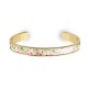 Brass bracelet 8mm - Spring floral