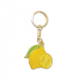 Porte-clés en métal - Citron