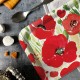 Tray recycled kraft (28x18 cm) - Coquelicot