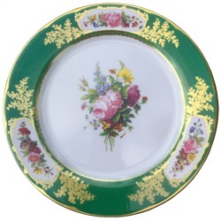 Plate - Sevres green