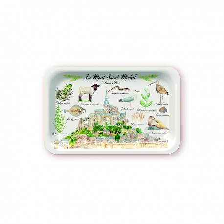 Tray recycled kraft (28x18 cm) - Le Mont Saint Michel