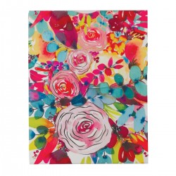 Pocket carnet de notes aimanté - Floral rose