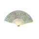 FAN (21cm / Polyster / Laser printed Logo on bamboo) - Golden Lily