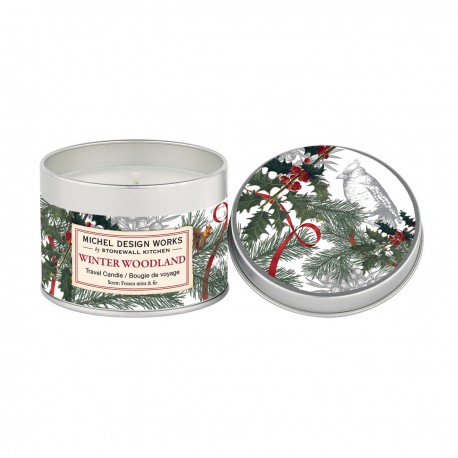 Bougie parfumée 155g en boîte métal - Winter Woodland