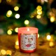 Bougie parfumée 220gr en verre rouge - Belle nuit de Noël (enfant)