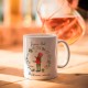 Mug ceramic 350ml - Belle nuit de Noël (joyeux Noël maîtresse)