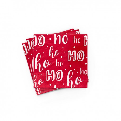 Bamboo Napkin 33x33 cm Ho ho ho - Chic Mic