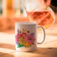 Mug ceramic 350ml - Forêt florale