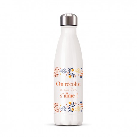 Gourde isotherme 500ml - Liberty branches (on récolte ce que l'on...)