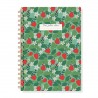 Carnet A5 papier pomme à spirale (160 p.) - Jardin de cottage*