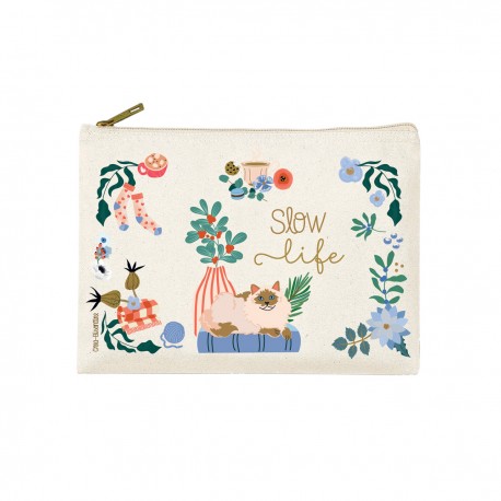 Trousse rectangulaire PM (20x13 cm) - Slow life