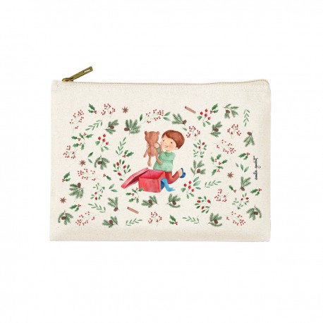 Trousse rectangulaire PM (20x13 cm) - Belle nuit de Noël