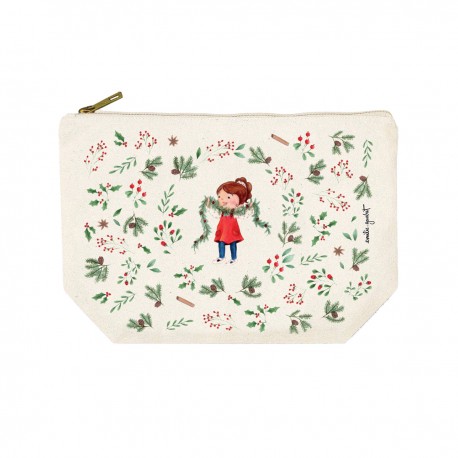 Trousse rectangulaire GM (28x20 cm) - Belle nuit de Noël