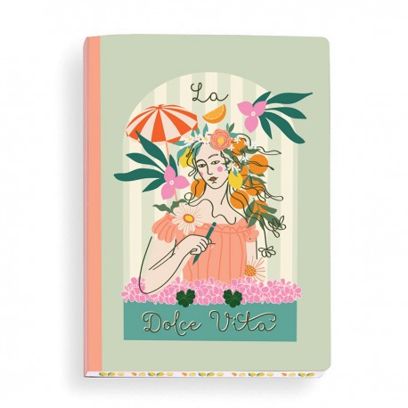 Carnet de notes A5 couverture souple - Dolce vita