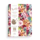 Carnet de notes A5 couverture souple - Floral rose