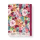 Carnet de notes A5 couverture souple - Floral rose