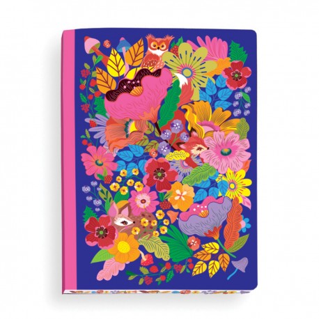 Carnet de notes A5 couverture souple - Forêt florale