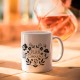 Mug ceramic 350ml - Plan coeur